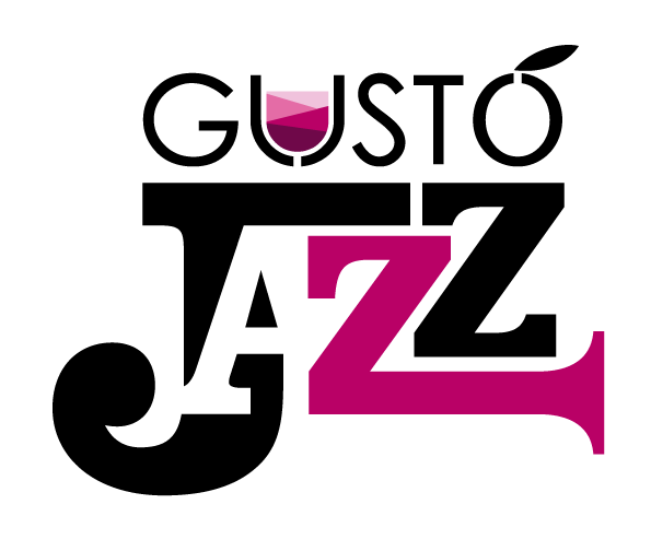 Logo Gustojazz Ok Bordo Bianco